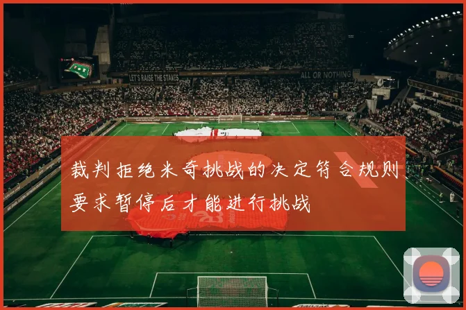 裁判拒绝米奇挑战的决定符合规则要求暂停后才能进行挑战